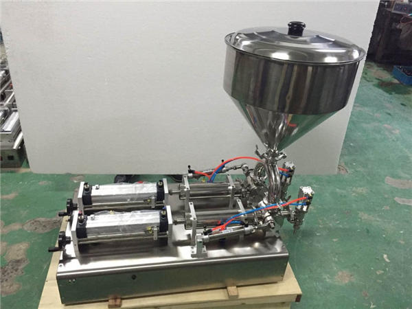 व्यापक रूपमा प्रयोग गरिएको डबल हेड्स स्ट्रबेरी जाम फिलिंग मेशिन 