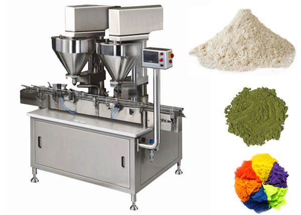 स्वचालित २ टाउको पाउडर भरिने मेसिन